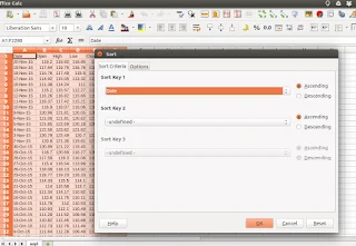Sorting the data in LibreOffice Calc Sorting the data in LibreOffice Calc